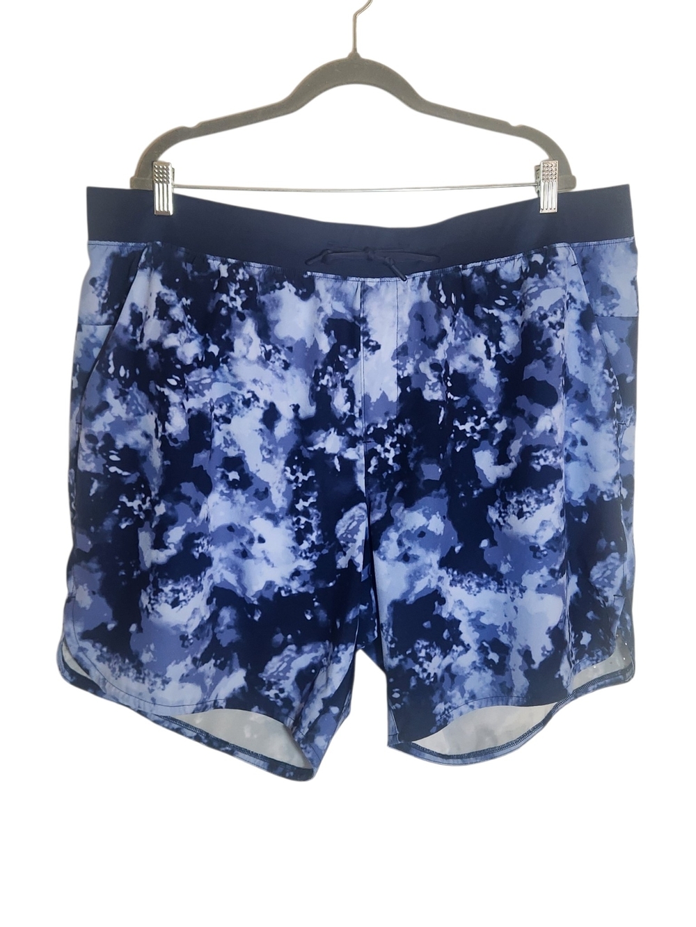 Athletic Works Pull-on Blue Print Athletic Shorts Size 2XL